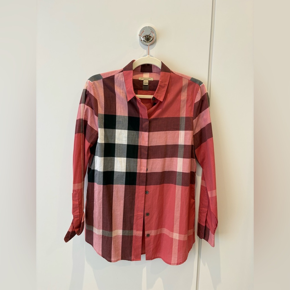 Burberry Classic Check Button-Down Shirt | Like New | Size S - Picture 4 of 9